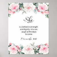 She Is Clothed In Strength And Dignity, Scripture