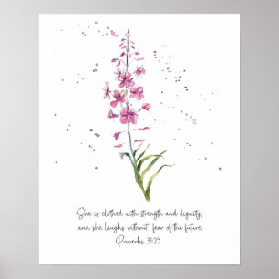 She is clothed poster wall art