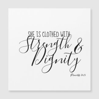 She is Clothed With Strength and Dignity