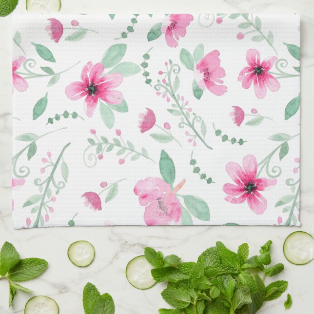 She is clothed with strength and dignity kitchen towel (Folded)