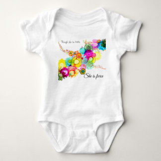 She is Fierce Baby Bodysuit