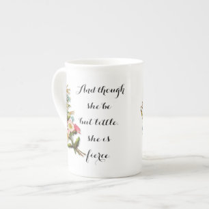 She is Fierce: Literary Bone China Mug