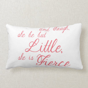 She Is Fierce Lumbar Pillow