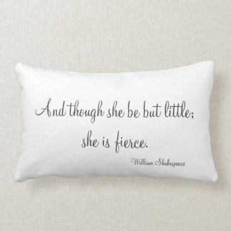 She is Fierce. Lumbar Pillow