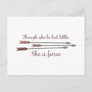 She Is Fierce Postcard