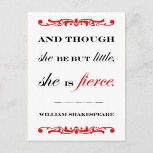 She is Fierce Postcard