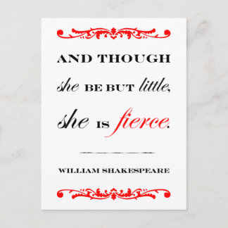 She is Fierce Postcard