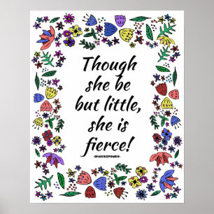 She Is Fierce Poster