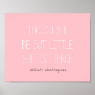 She is Fierce Print