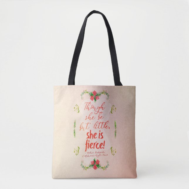 She is Fierce Tote Bag (Front)