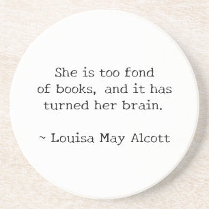 She is Fond of Books Coaster