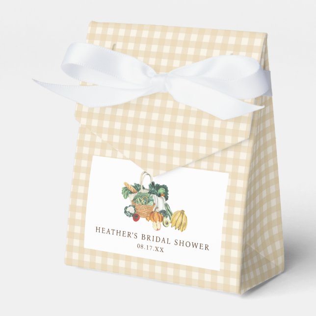 She Is Fresh Off The Market Bridal Shower  Favor Box (Front Side)