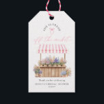 She Is Fresh Off The Market Pink Bridal Shower Gift Tags<br><div class="desc">These bridal shower thank you favour tags feature a flower market design. The script text is not editable. The other text is fully editable. For more advanced customization of this design,  simply select the "Customize It" button above.</div>
