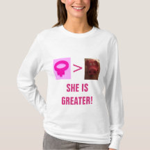 SHE IS GREATER WOMEN'S LONG SLEEVE SHIRT