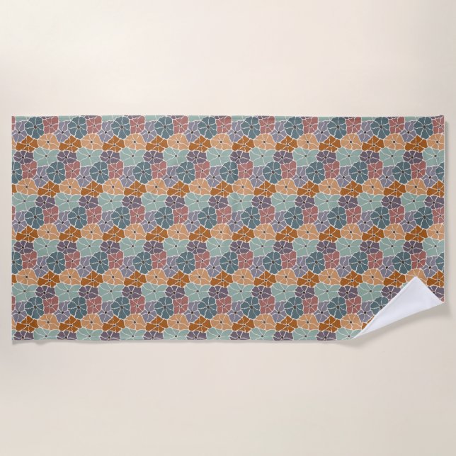 She Is Like A Wildflower Beach Towel (Front)
