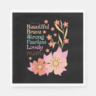 She Is Lovely Mom Napkin