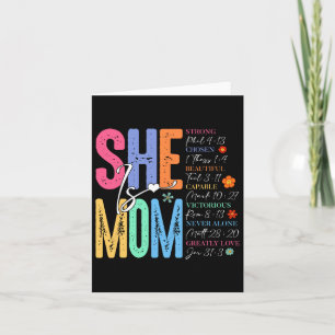 She Is Mom Christian Mother's Day Jesus Mama Relig Card
