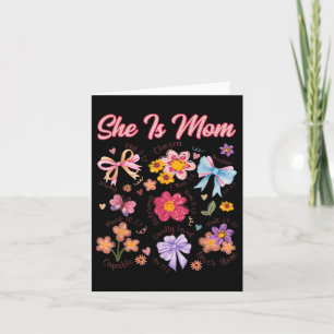 She Is Mom Christian Mothers Day Jesus Mama Religi Card
