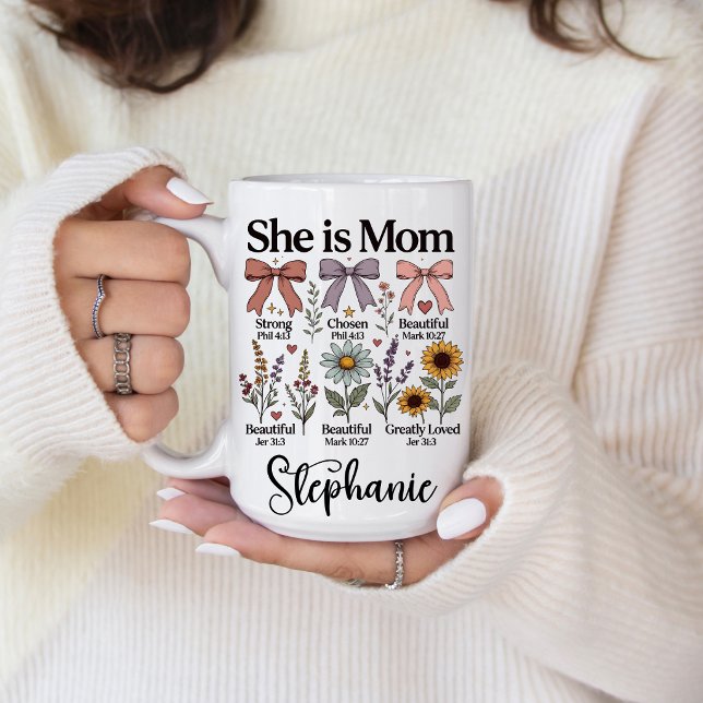 She is Mom | Faith Mug (She is Mom | Faith Mug)