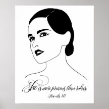 She Is More Precious, Proverbs 3:15, Bible Quote