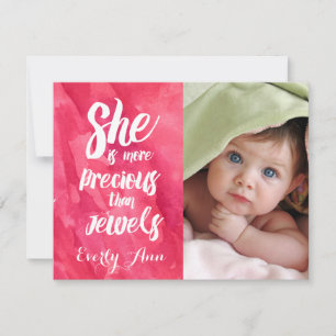 She is more Precious than Jewels Baby Girl