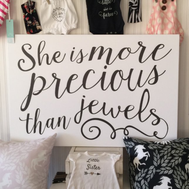 She is More Precious than Jewels Canvas Print (Creator Uploaded)