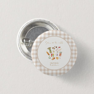 She is off the market floral bridal shower 1 inch round button