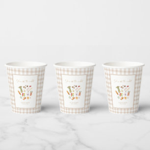 She is off the market floral bridal shower paper cups