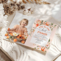 She is One sweet Peach Photo 1st Birthday