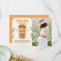 She Is Ready To Pop Floral Soda Photo Orange