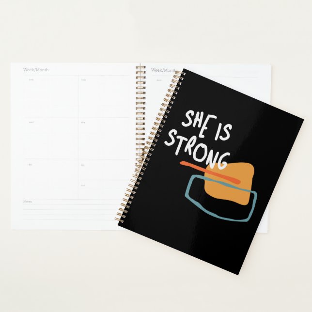 She is Strong - Empowering Christian Quote Planner (Display)