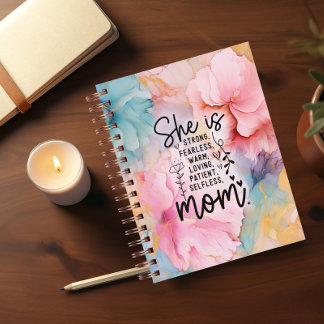 She Is Strong Fearless Warm... Mom Journal