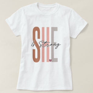 She Is Strong Inspirational T-shirt Design