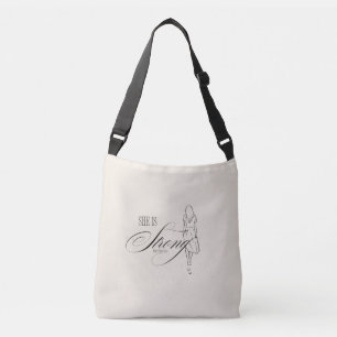 She is Strong Proverbs 31:25 Crossbody Bag