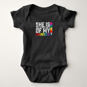 She Is The Other Half Of My Rainbow Lesbian Gay Baby Bodysuit