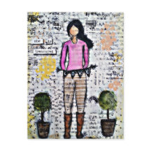 She is Treasured. Mixed Media Original