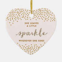She Leaves a Little Sparkle Christmas Ornament