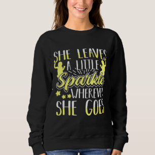 She Leaves A Little Sparkle Inspirational Newborn Sweatshirt