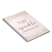 She Leaves a little Sparkle Notebook (Right Side)
