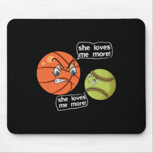 She Love Me More Softll Sketll Mouse Pad