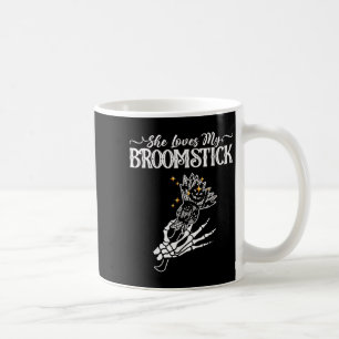 She Loves My Broomstick I Like Her Pumpkins Couple Coffee Mug