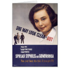 "She May Look Clean" WWII Warning Poster VD