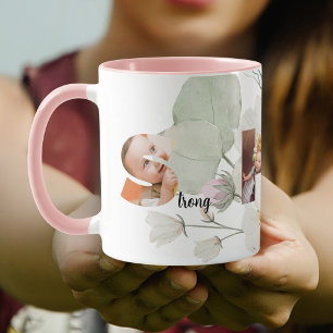 SHE Mother's Day Wildflowers Watercolor Photo Mug