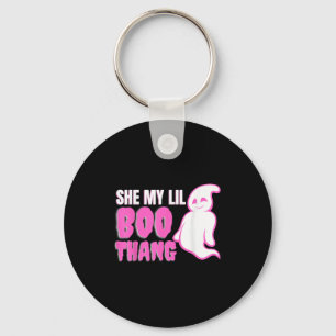 She My Lil Boo Thang Funny Halloween  Keychain