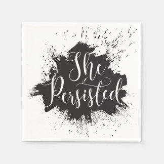 She Persisted Cocktail Napkin
