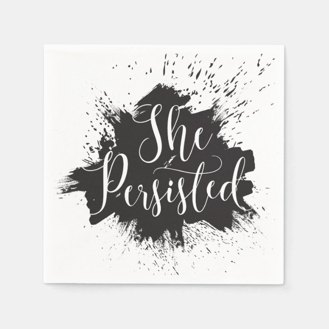 She Persisted Cocktail Napkin (Front)