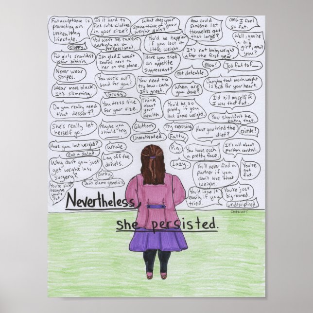 She Persisted (Plus-Size) Poster (Front)