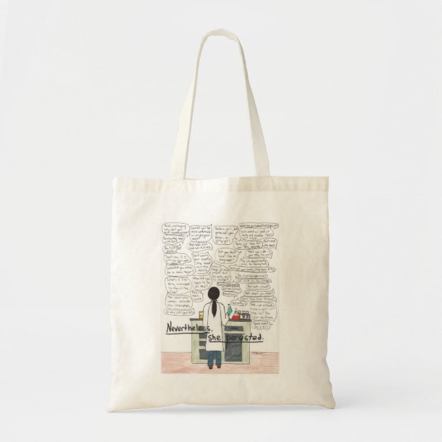 She Persisted (STEM) Tote Bag (Front)