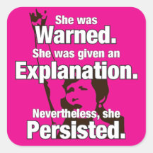 "She Persisted" Sticker