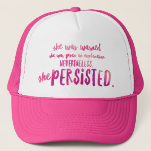 She Persisted Trucker Hat